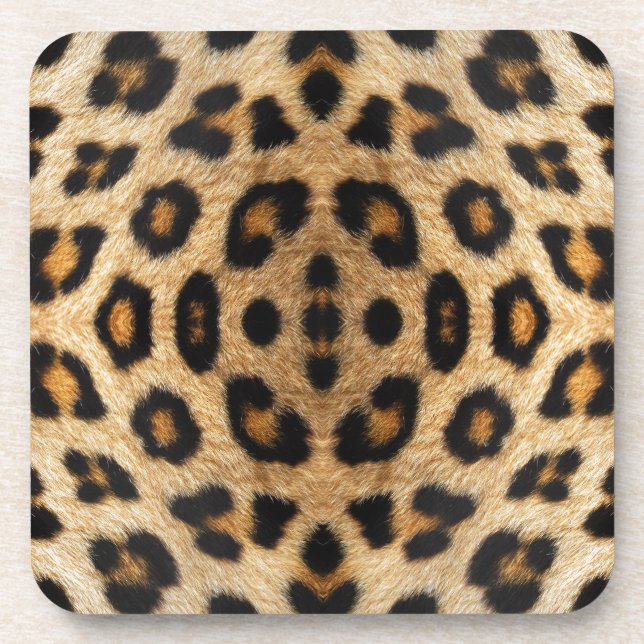 Porta-copo Kaleidoscope Pele-leopardo Padrão (Frente)
