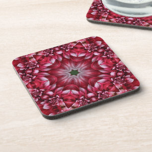 Porta-copo Kaleidoscópio Crimson Dahlia