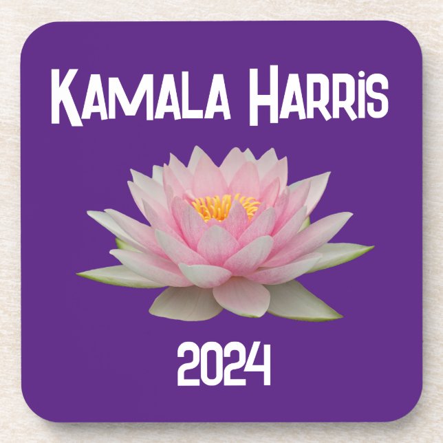 Porta-copo Kamala Harris Lotus 2024 (Frente)