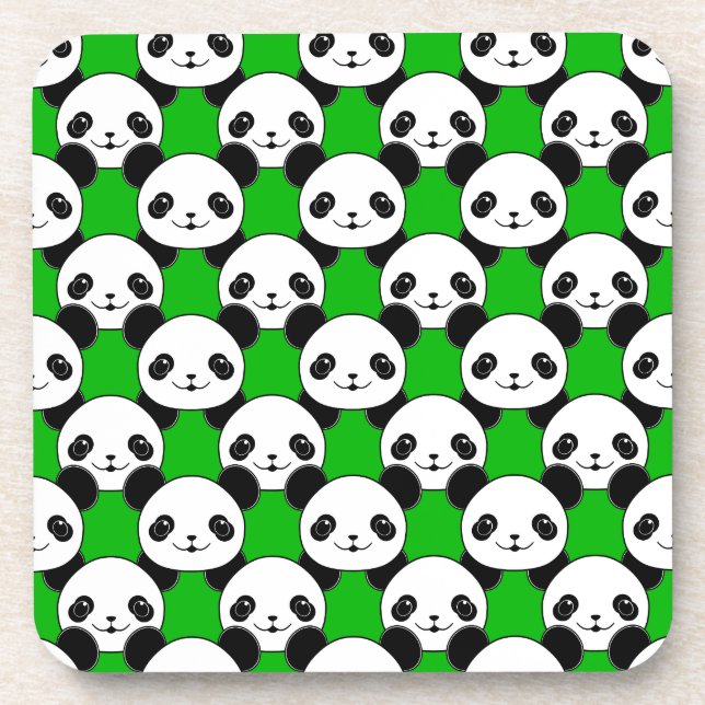Porta-copo Kawaii Panda Bear Pattern (Frente)