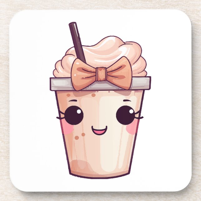 Porta-copo Kawaii Smiling Frappe (Frente)