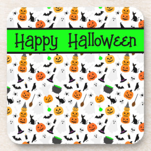 Porta-copo Kid Halloween Ghost Pumpkin Black Cat Personalize