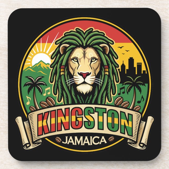 Porta-copo Kingston Jamaica Island Caribbean (Frente)