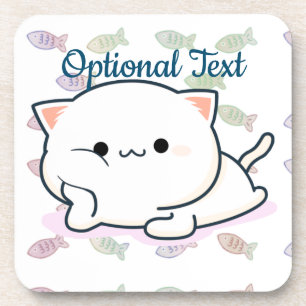Porta-copo Kitten Cheeky Estilo Kawaii