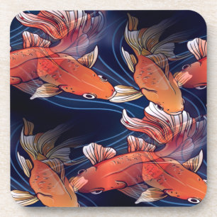 Porta-copo Koi Fish Japonês