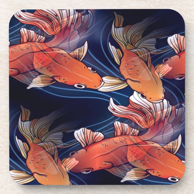 Porta-copo Koi Fish Japonês (Frente)