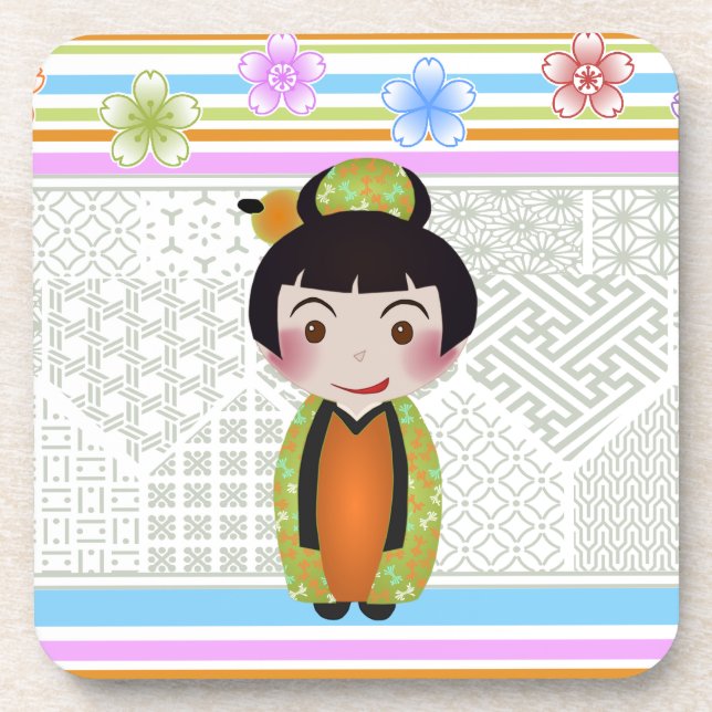 Porta-copo kokeshi noshi (Frente)