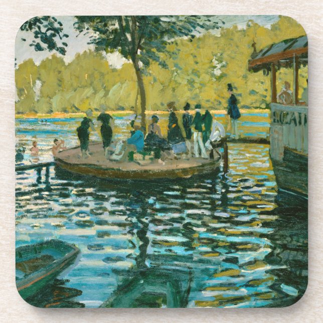 Porta-copo La Grenouillere - Claude Monet - 1869 (Frente)