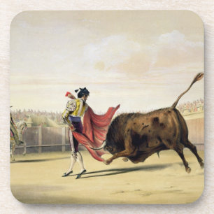 Porta-copo La Suerte de la Capa, 1865 (litho da cor)