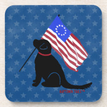 Labrador Patriótico Bandeira Americana 