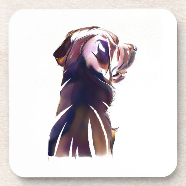 Porta-copo Labrador Retriever Coaster – Presente para Amantes (Frente)