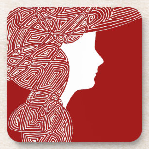 Porta-copo Lady Red