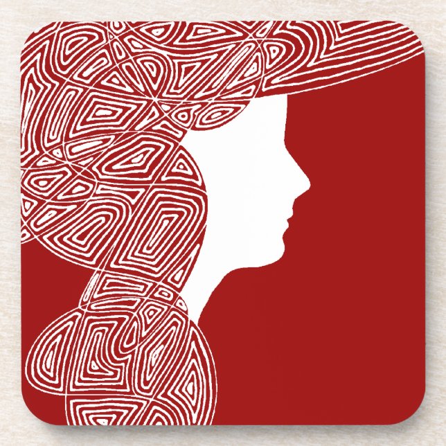 Porta-copo Lady Red (Frente)