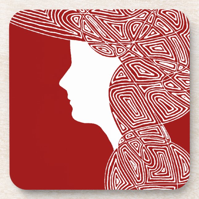 Porta-copo Lady Red (Frente)