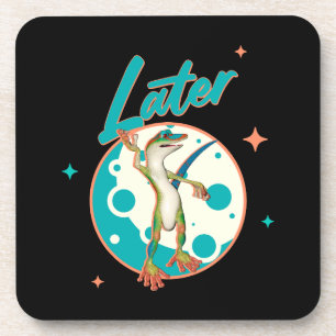 Porta-copo Lagarto Engraçado Humor de Procrastinação Mais Tar