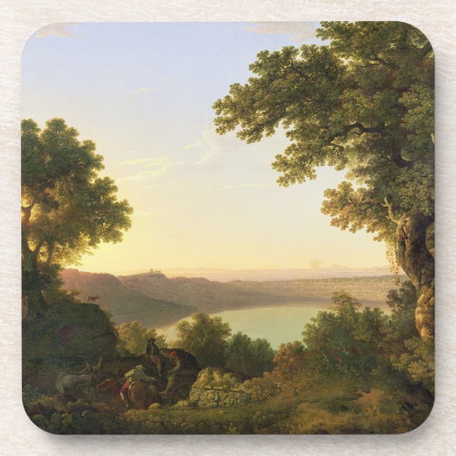 Porta-copo Lago Albano, Italia, 1777 (óleo em canvas) (Frente)