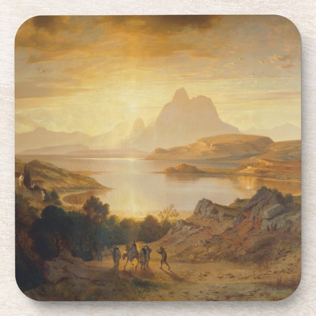 Porta-copo Lago de Lugano - Albert Zimmermann (Frente)