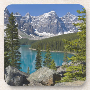Porta-copo Lago Moraine, Rochosas Canadenses, Alberta, Canadá