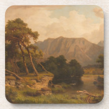 Lago Mountain com Herons - Heinrich Funk