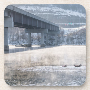 Porta-copo Lago Taneycomo Foggy Winter Fisheries
