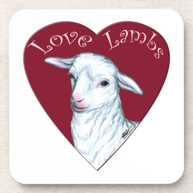 Porta-copo Lambs de Amor (Frente)
