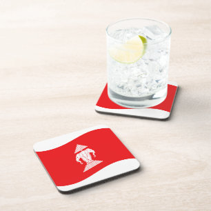 Porta-copo Lao Erawan Três Onda De Bandeira Elefante