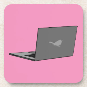 Porta-copo Laptop com a cinza do logotipo Bird