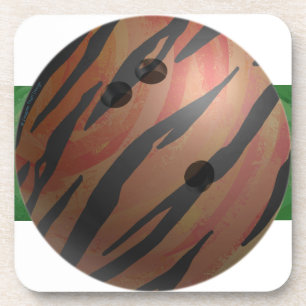Porta-copo Laranja Bola de boliche