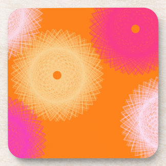 Porta-copo laranja & rosa cor pop
