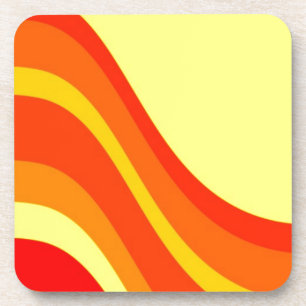 Porta-copo Laranja Vermelho e Amarelo