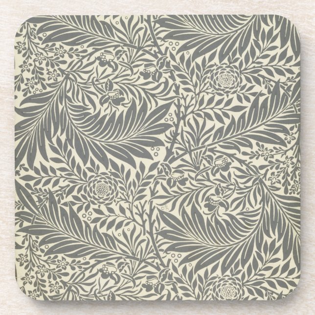 Porta-copo Larkspur, design do papel de parede, 1872 (Frente)