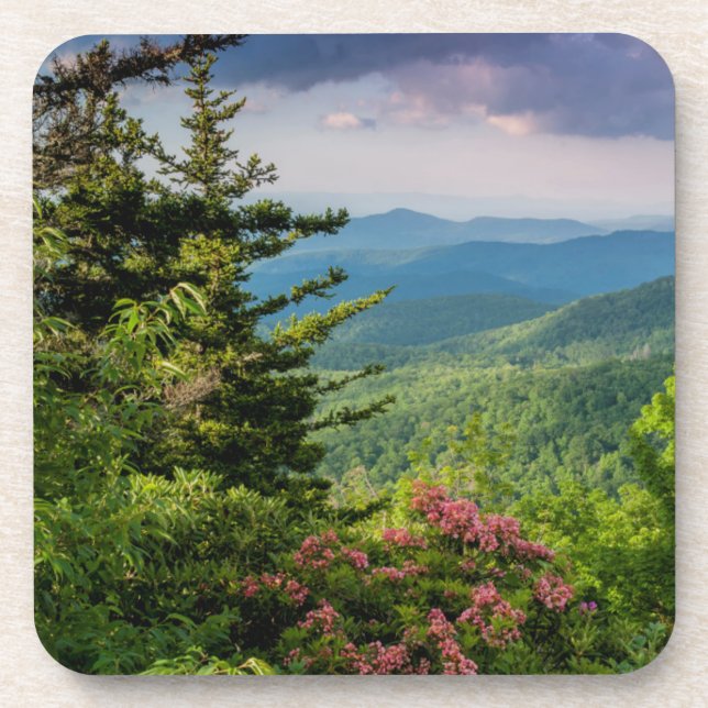 Porta-copo Laurel das Montanhas no Sunrise (Frente)