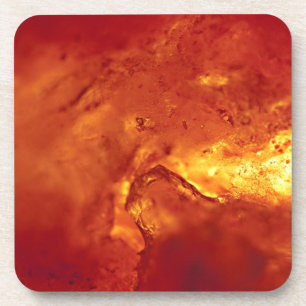 Porta-copo Lava quente vermelha borbulhante