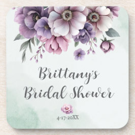 Porta-copo Lavanda do chá de panela e Floral Verde