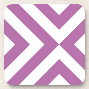 Porta-copo Lavanda e Cevrons Brancos