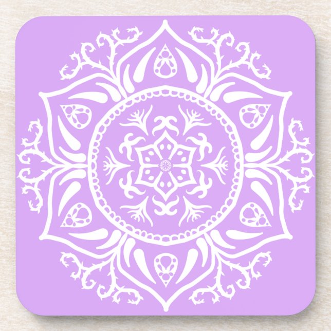 Porta-copo Lavanda Mandala (Frente)
