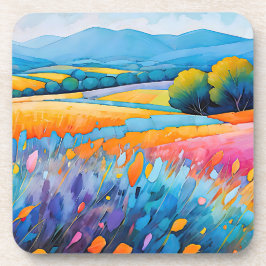 Porta-copo Lavande Serenité. Provença de Paisagem Ampla