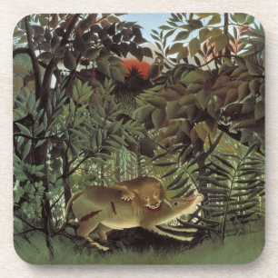 Porta-copo Leão Faminto de Henri Rousseau, Animal Selvagem Vi