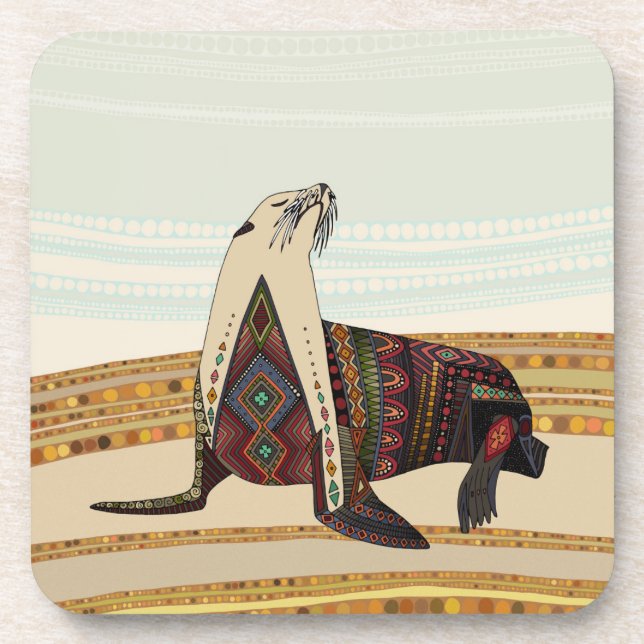 Porta-copo leão marinho (Frente)