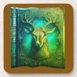 Porta-copo Leather Bound Copy Of A Deer Hunting Guide