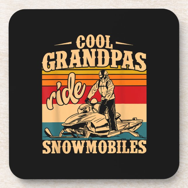 Porta-copo Legal Grandpas caminha Snowmobiles Snowmobile Snow (Frente)