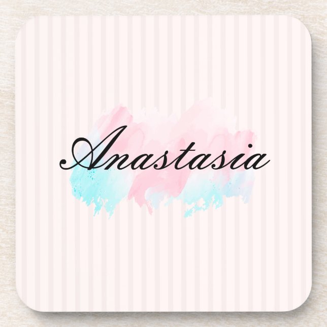 Porta-copo Legal, incrível, rosa cinza (Frente)