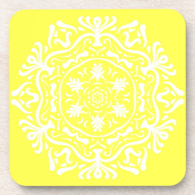 Porta-copo Lemon Mandala (Frente)
