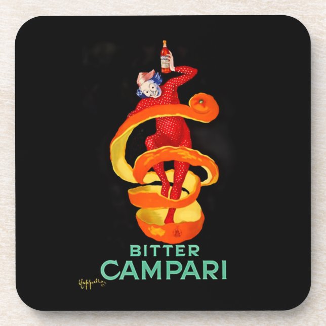 Porta-copo Leonetto Cappiello Bitter Orange Liqueur Poster (Frente)