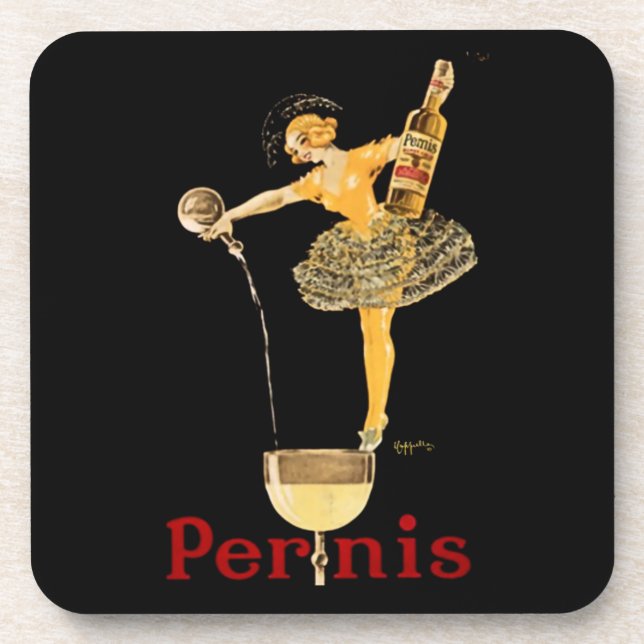 Porta-copo Leonetto Cappiello Pernis Wine Advertising Poster (Frente)
