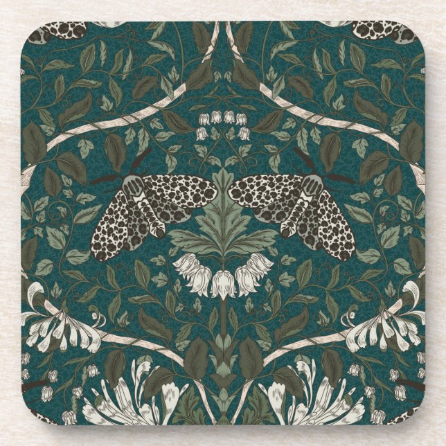 Porta-copo Leopard Moth e Honeysuckle Botanage (Frente)