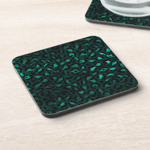 Porta-copo Leopardo Dourado e Teto Série Design 4