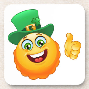 Porta-copo leprechaun emoji