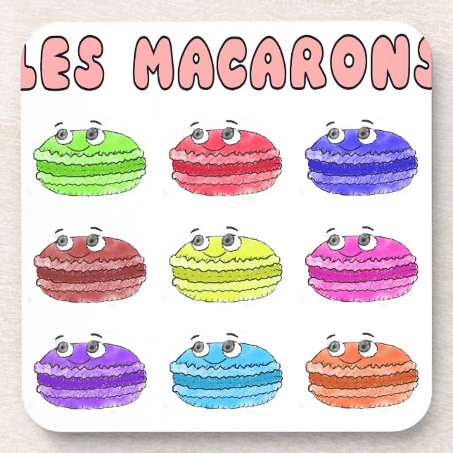 Porta-copo Les Macarons — Cartoon (Frente)