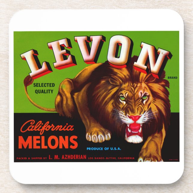 Porta-copo Levon California Melons (Frente)